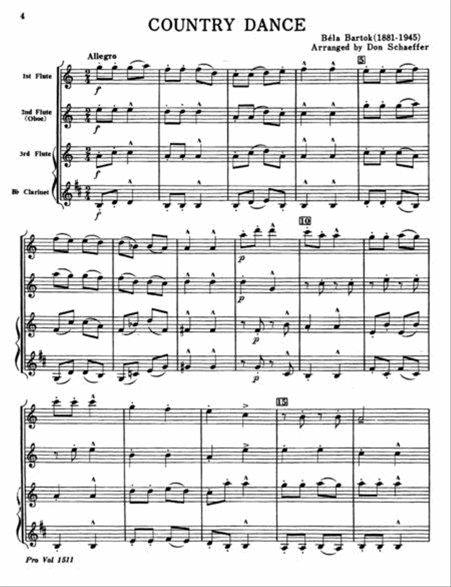 Twelve Trios for Woodwinds Woodwind Ensemble scores gallery preview page 2
