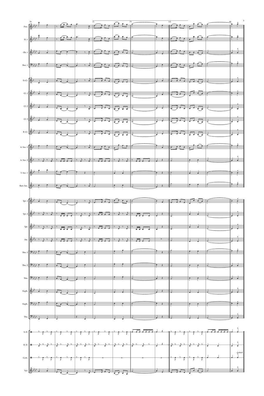 March Carnival March Carnival Concert Band scores gallery preview page 5