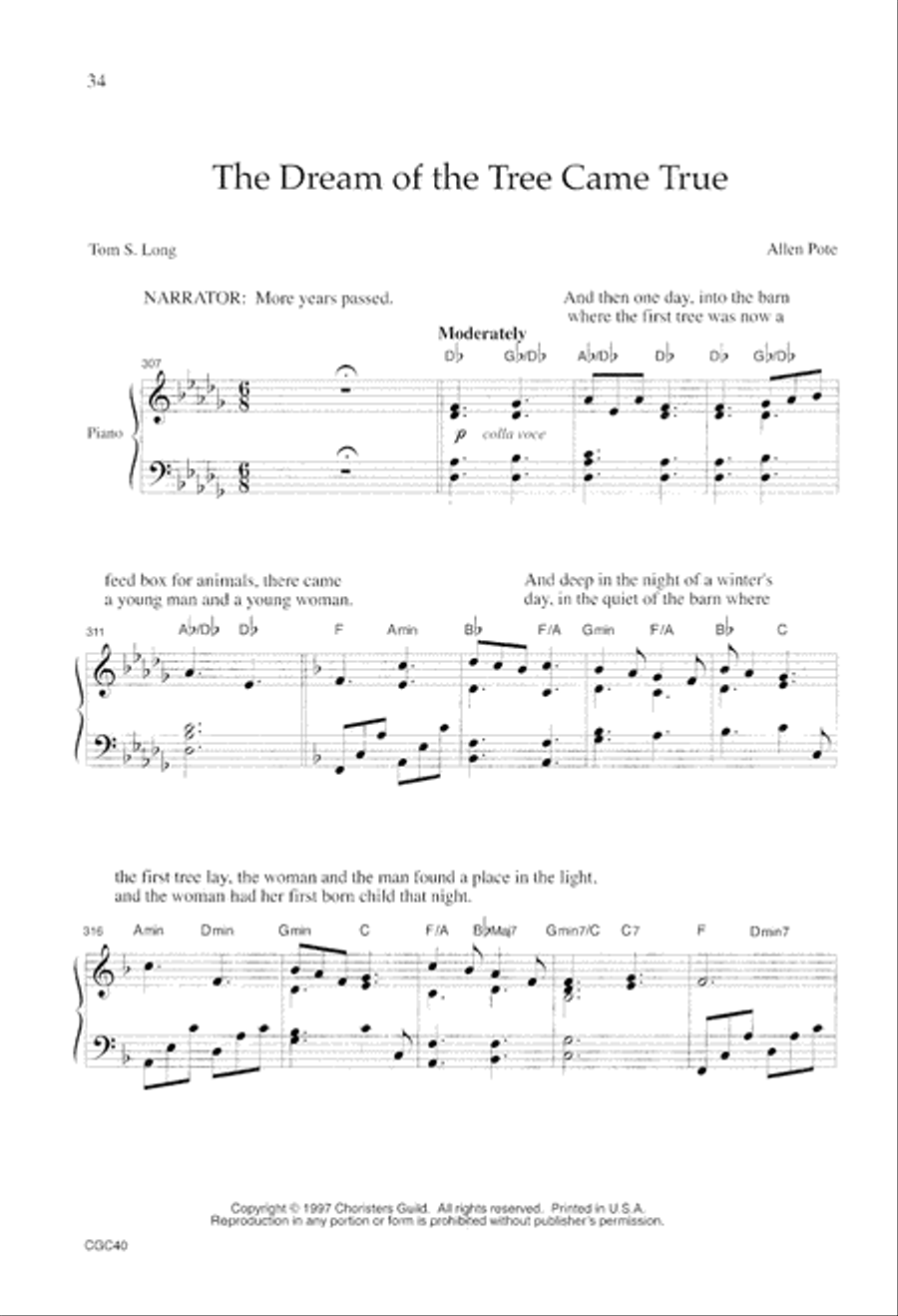The Tale of the Three Trees Unison Choir scores gallery preview page 9