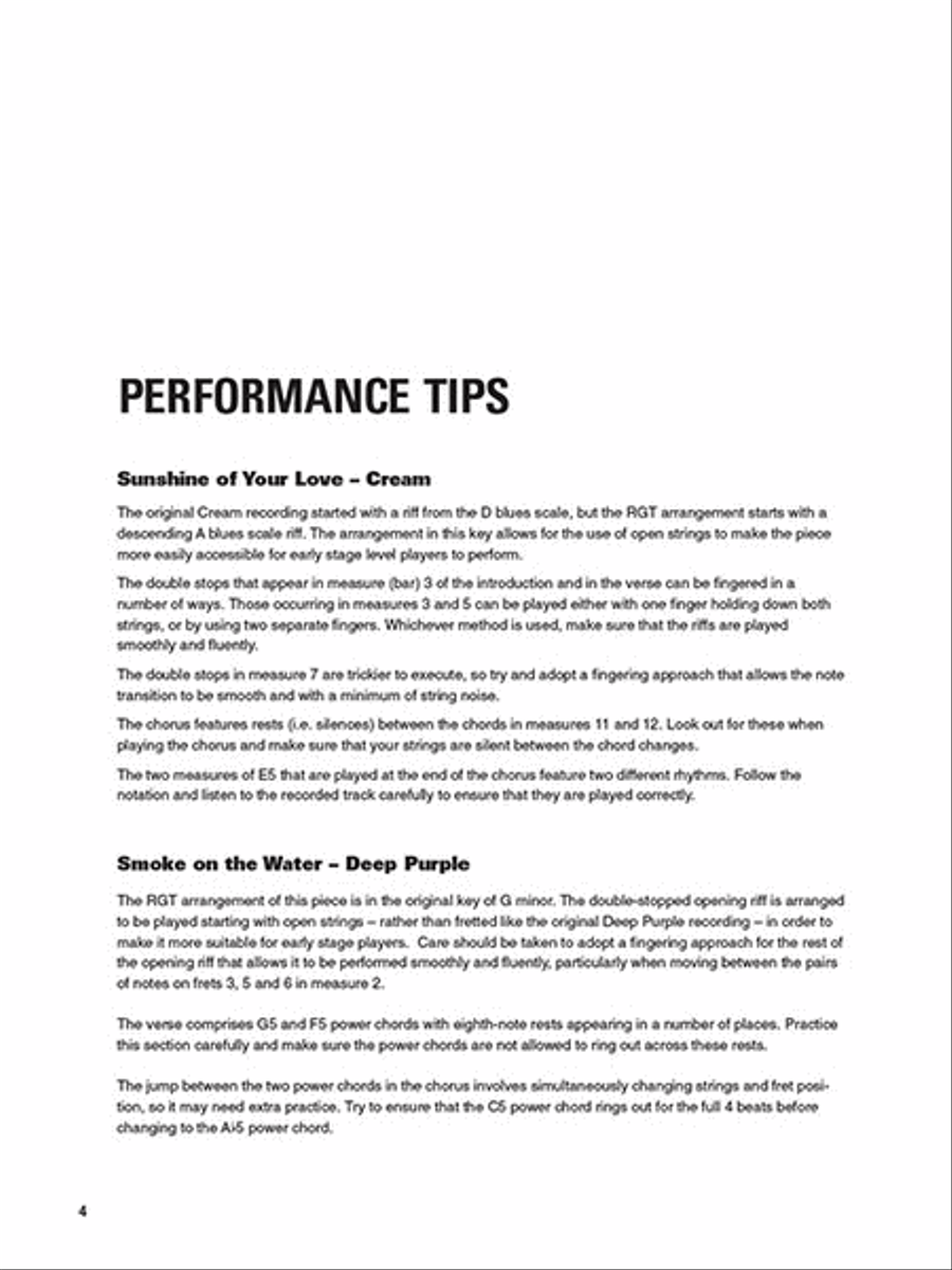 Graded Guitar Songs Guitar Tablature scores gallery preview page 3
