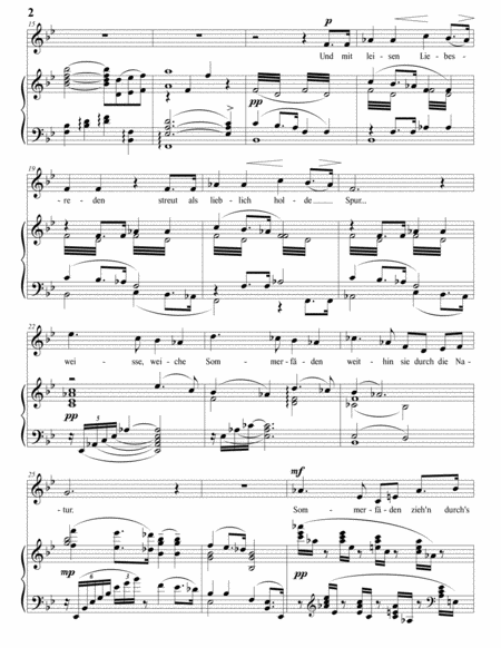 Sommerfäden, Op. 2 no. 1 (B-flat major)