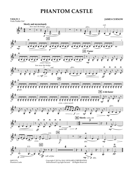 Phantom Castle - Violin 3 (Viola Treble Clef)