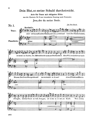 Book cover for Bach: Tenor Arias, Volume I (German)