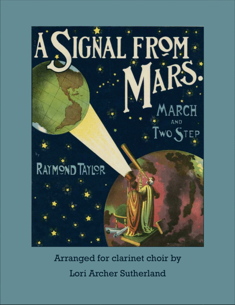 A Signal From Mars: March and Two-Step Clarinet Choir scores gallery preview page 1