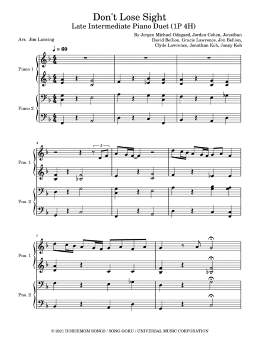 Don't Lose Sight Piano Method scores gallery preview page 2