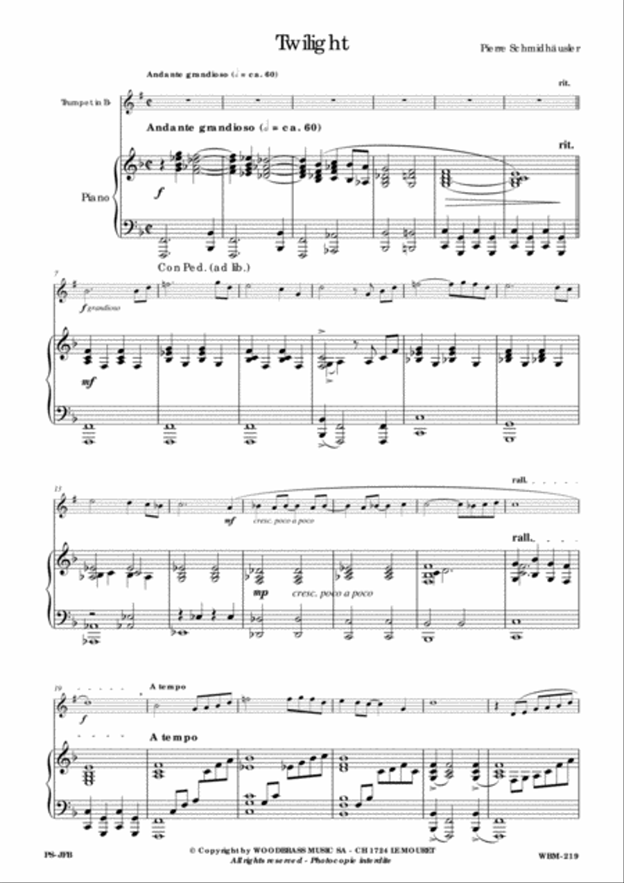 Twilight Twilight Trumpet Solo scores gallery preview page 2