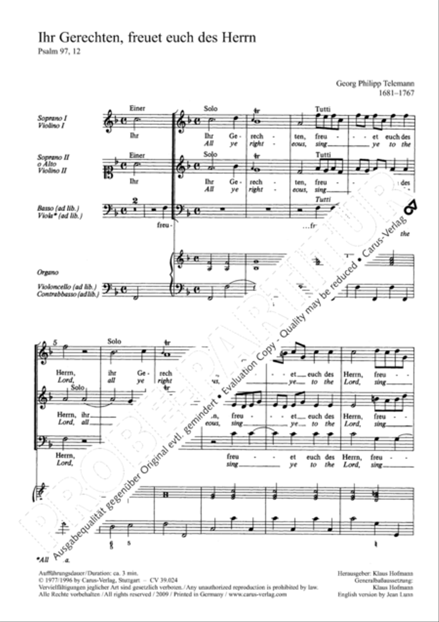 All ye righteous, sing ye to the Lord SA scores gallery preview page 3