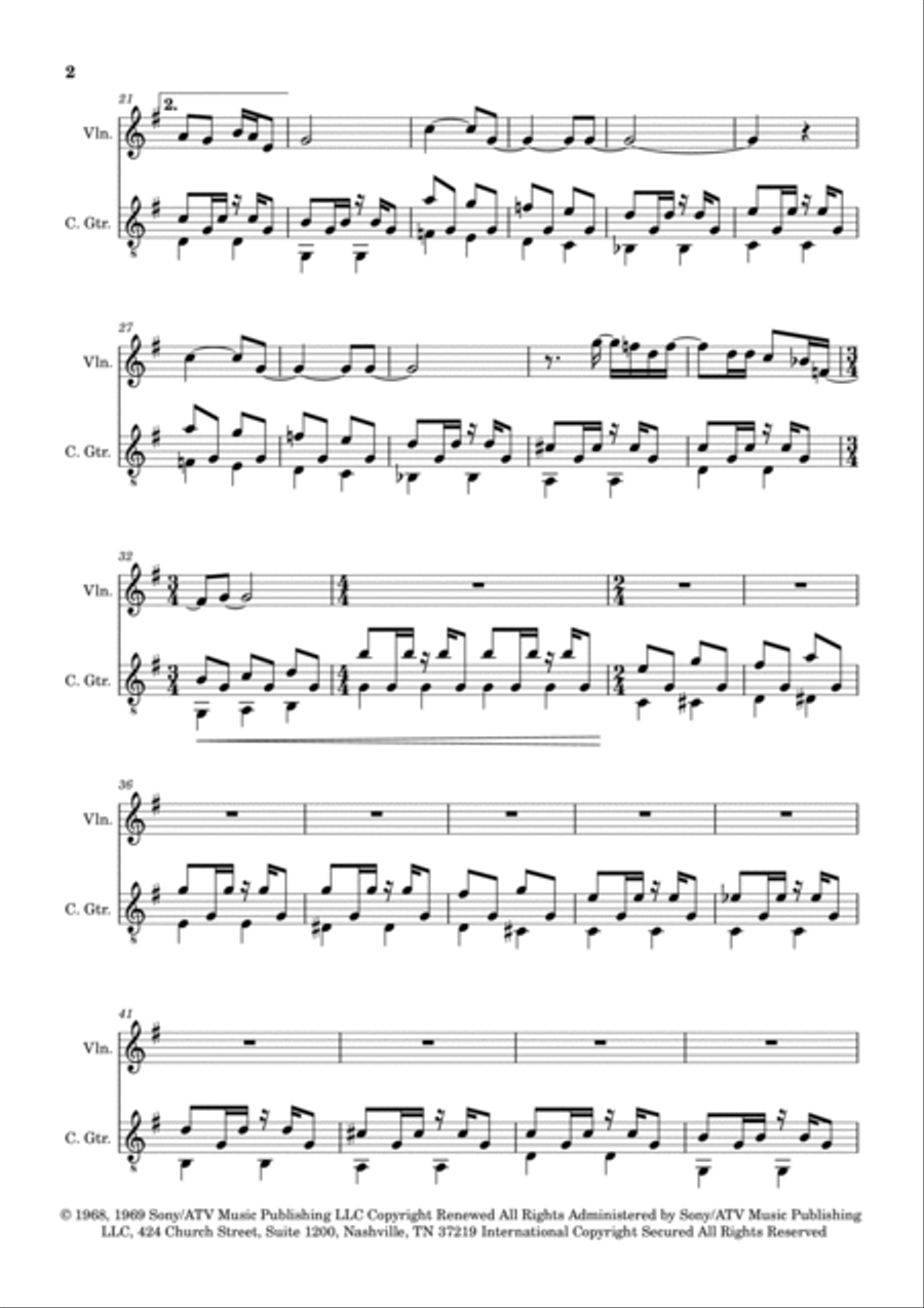 Blackbird Blackbird String Duet scores gallery preview page 2
