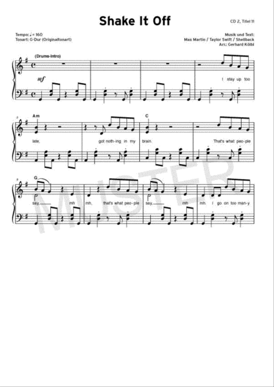Top Charts Gold 9 Piano, Vocal, Guitar scores gallery preview page 5