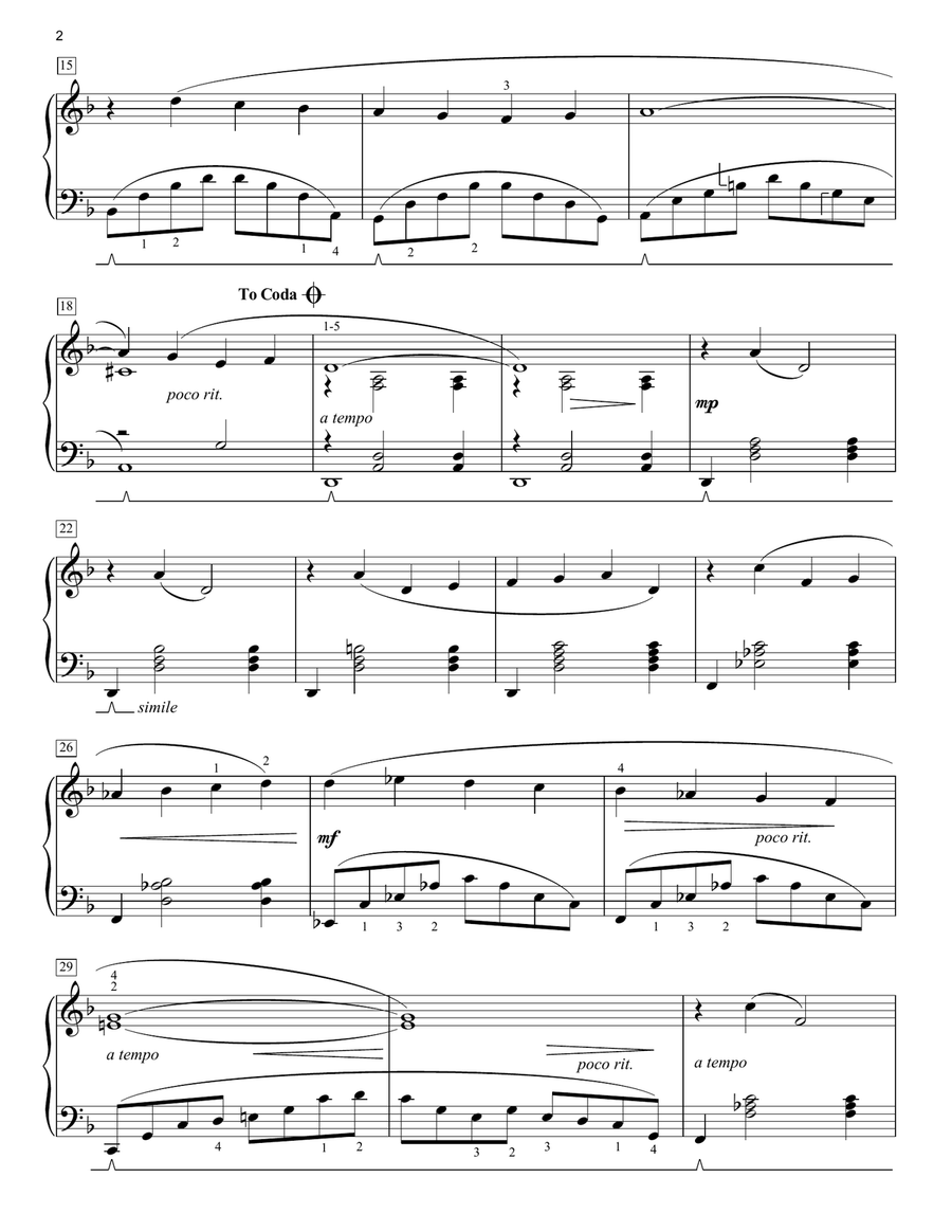 Reflections Piano Solo scores gallery preview page 2