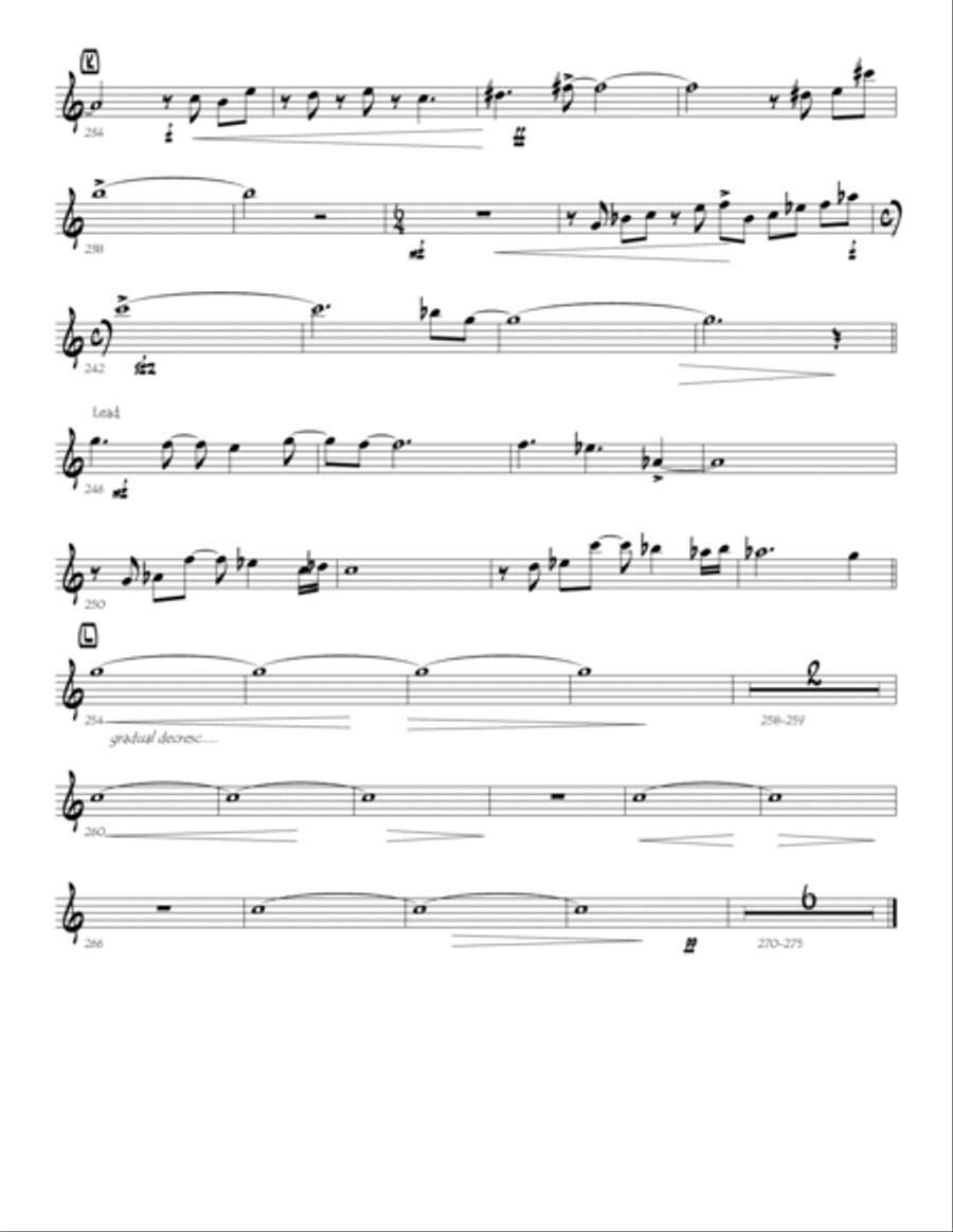 The Dark Moon PARTS (digital print) Jazz Ensemble scores gallery preview page 5