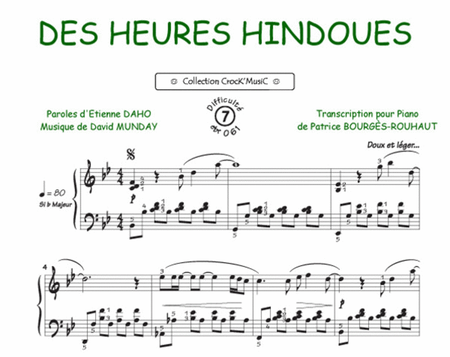 Des heures hindoues (Collection CrocK'MusiC) image number null