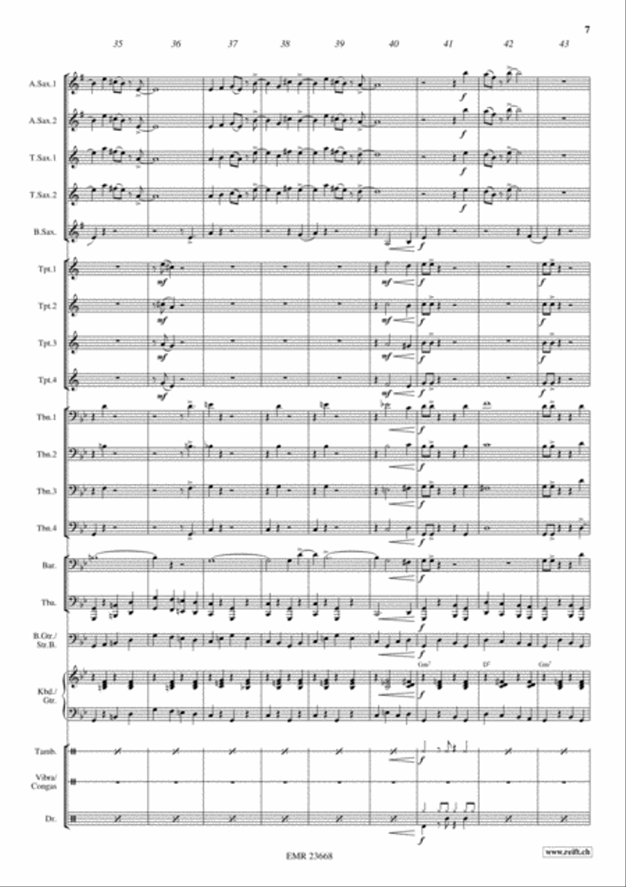 Sweet Georgia Brown Big Band scores gallery preview page 7