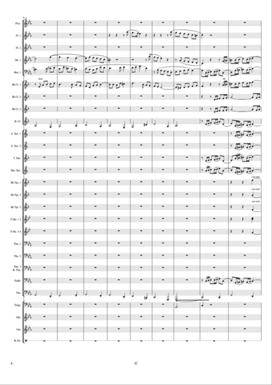 PASSACAGLIA PASSACAGLIA Concert Band scores gallery preview page 4