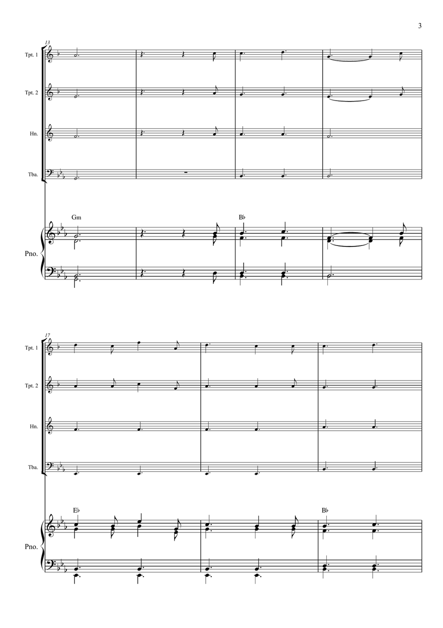 O Holy Night O Holy Night Brass Quartet scores gallery preview page 3