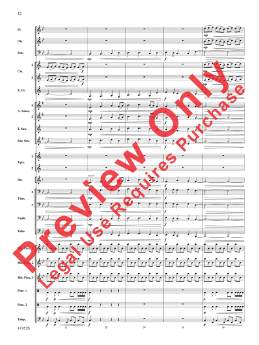 Furaha! Furaha! Concert Band scores gallery preview page 12