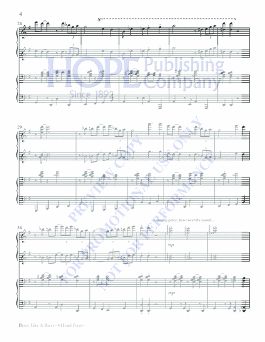 Peace Like a River Peace Like a River Choir scores gallery preview page 4