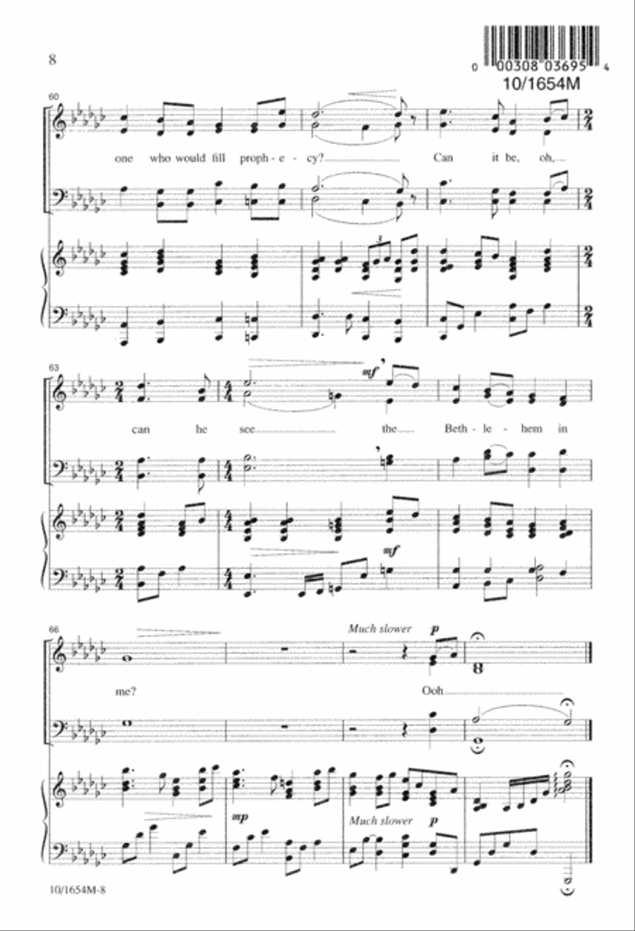 Bethlehem in Me 4-Part scores gallery preview page 8