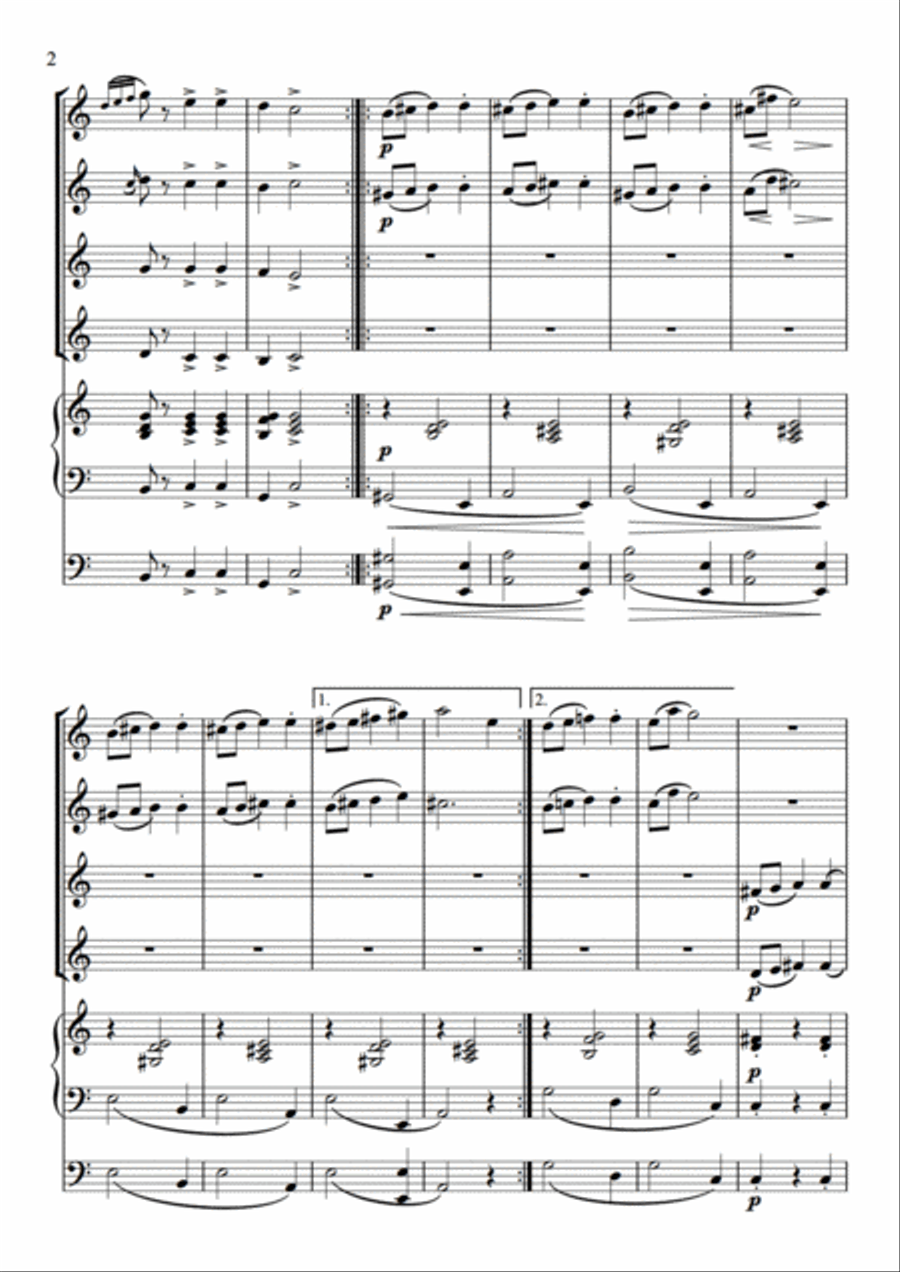 Slavonic Dance No. 1 Set of Parts scores gallery preview page 4