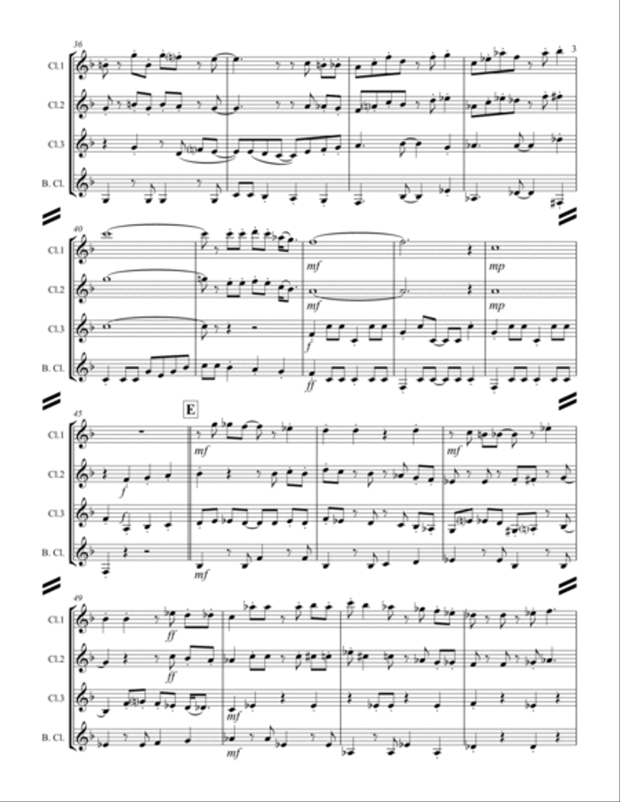Spanish Flea Woodwind Ensemble scores gallery preview page 4