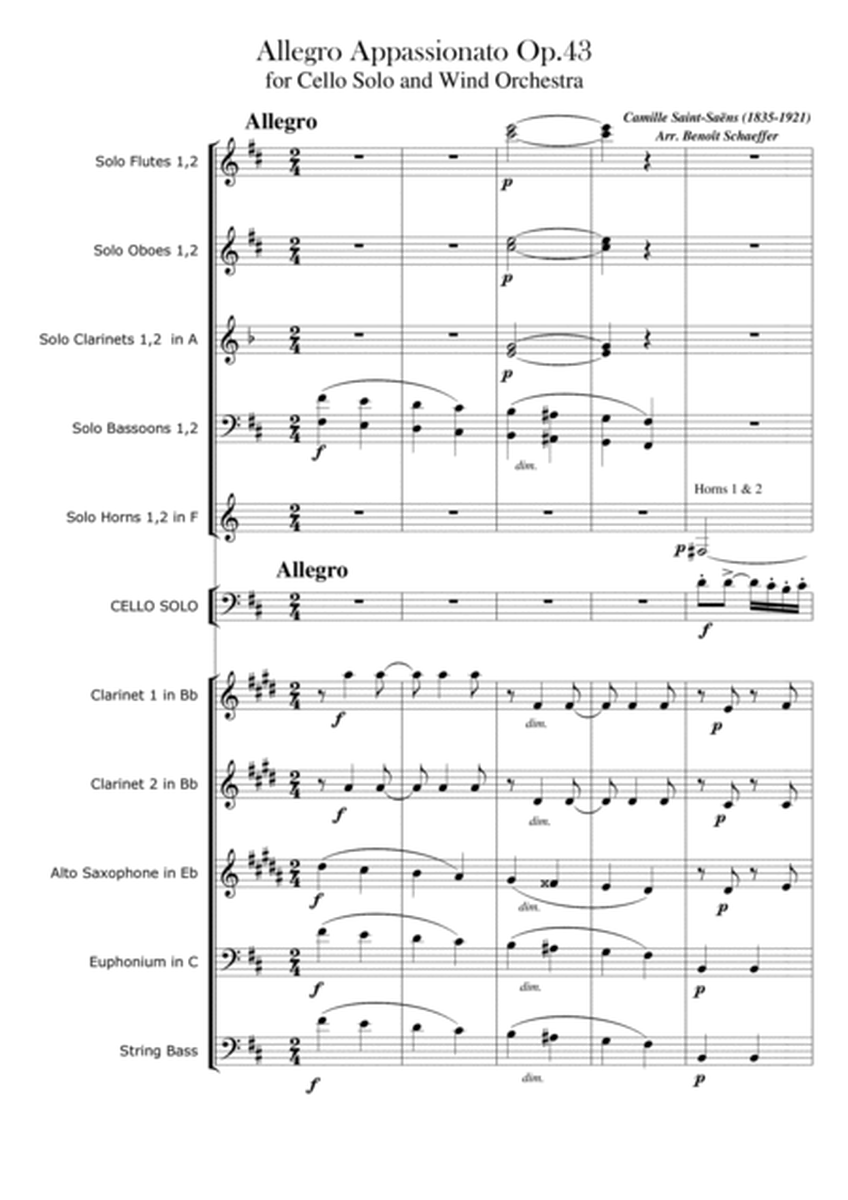 Saint-Saens Allegro Appassionato Op.43