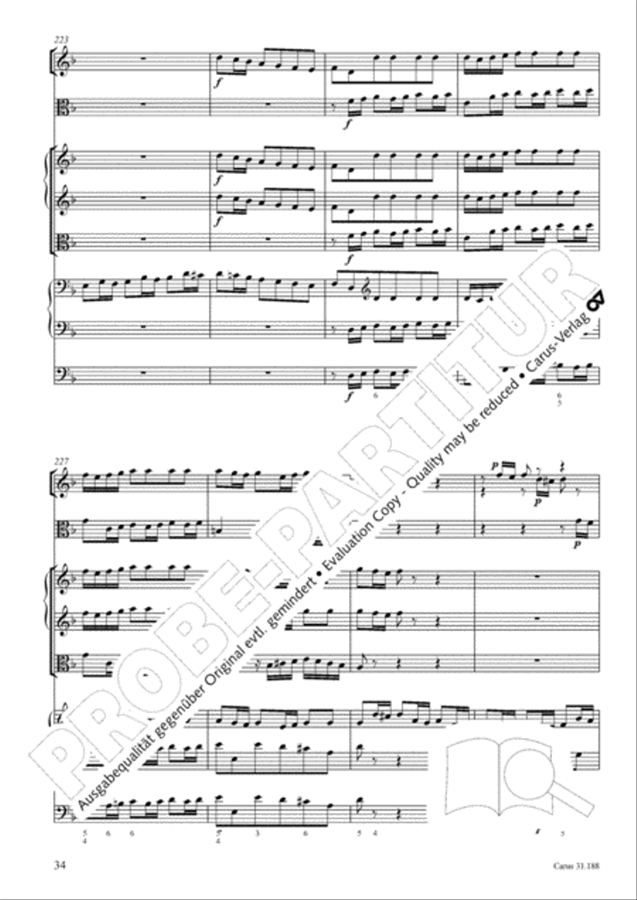 I have placed all my confidence (Ich habe meine Zuversicht) 4-Part scores gallery preview page 35