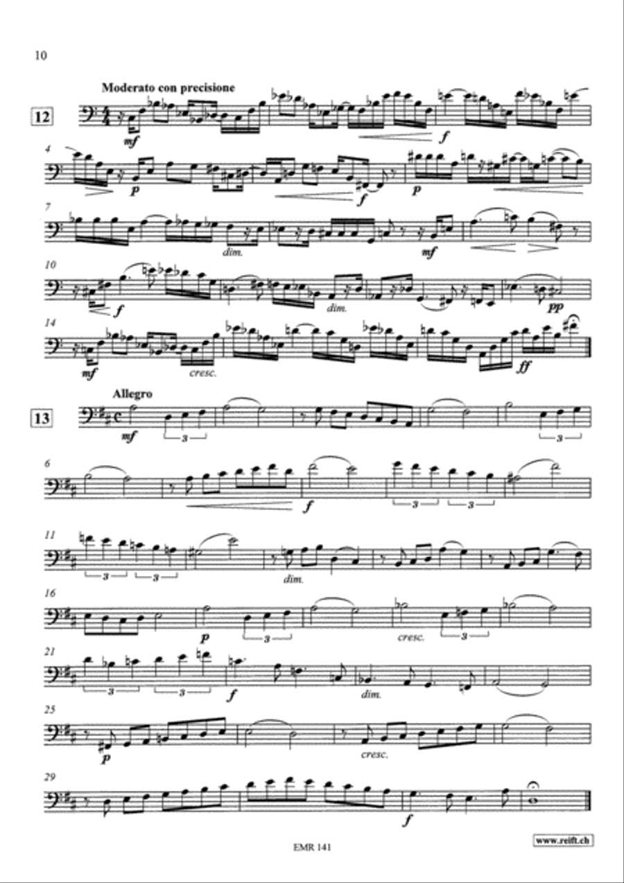 Technical & Melodic Studies Vol. 5 Trombone scores gallery preview page 10