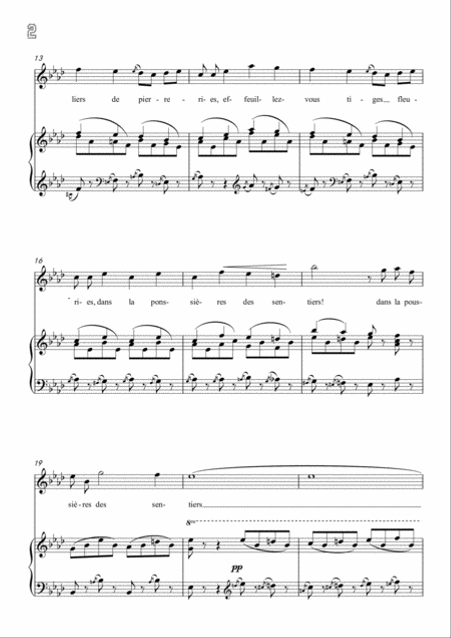 Meyerbeer-Fantaisie in A flat Major,for Voice and Piano Voice Solo scores gallery preview page 4