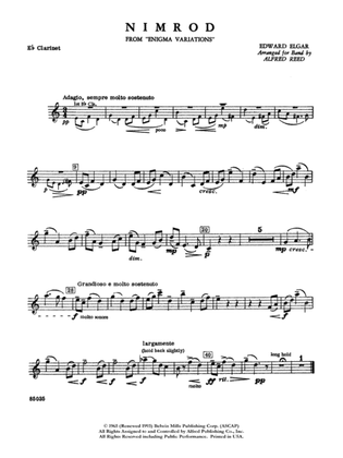 Nimrod (from Elgar's Variations): E-flat Soprano Clarinet