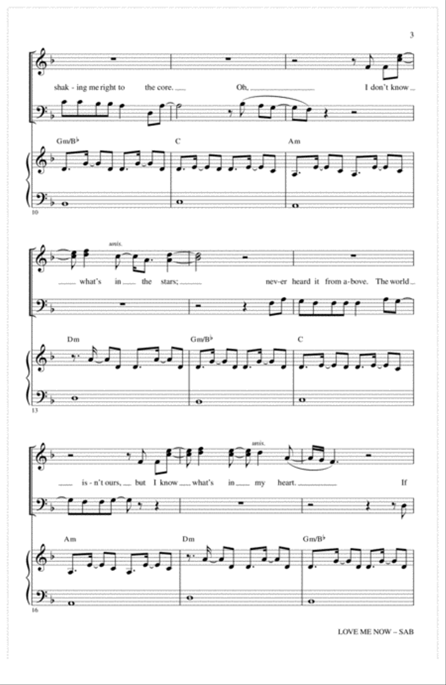 Love Me Now Love Me Now 3-Part scores gallery preview page 2