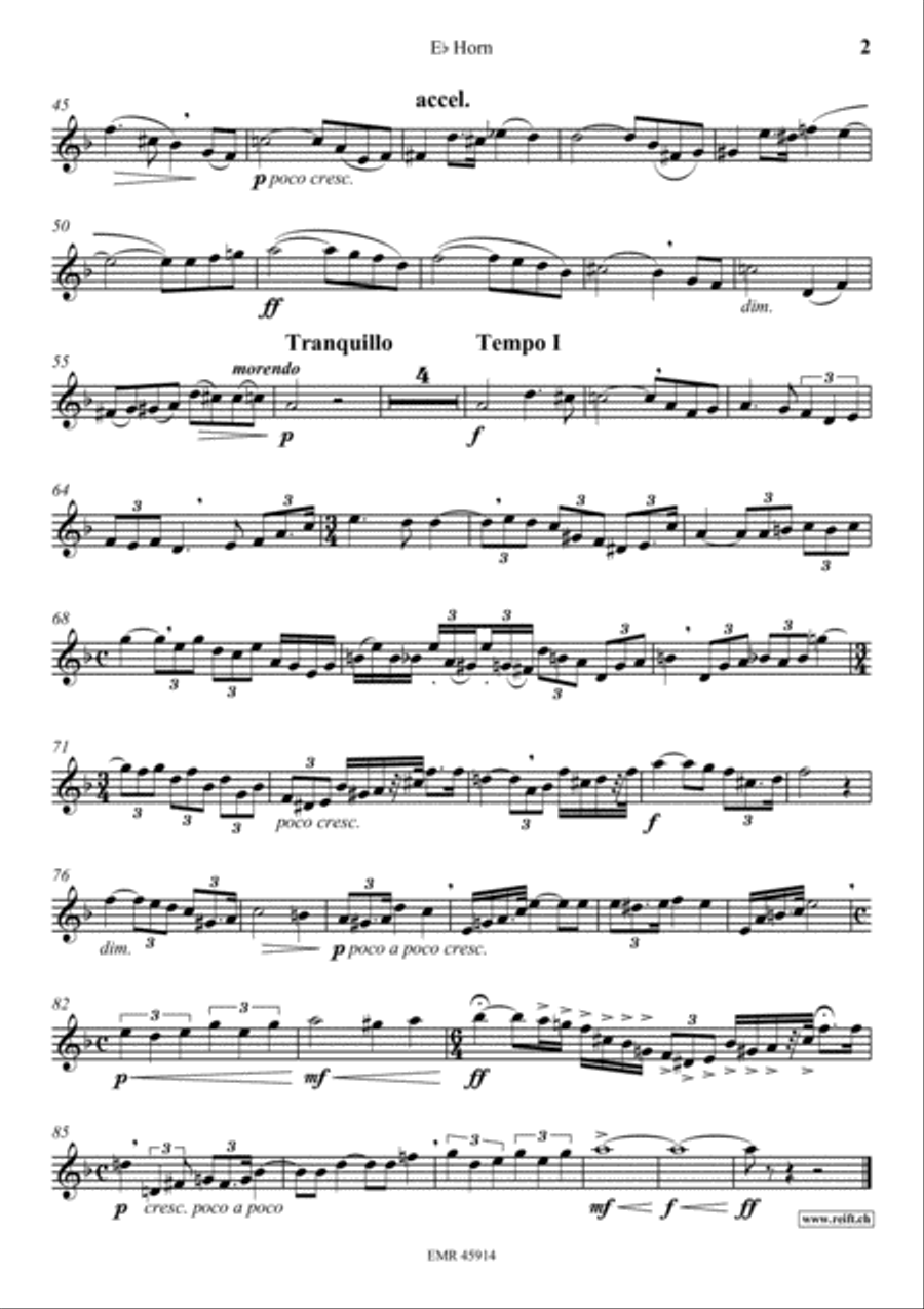 Poeme Horn scores gallery preview page 3