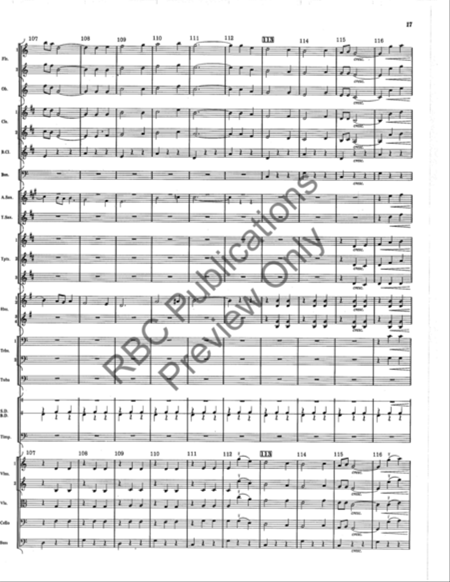Italian Folk Fantasy Italian Folk Fantasy Full Orchestra scores gallery preview page 17