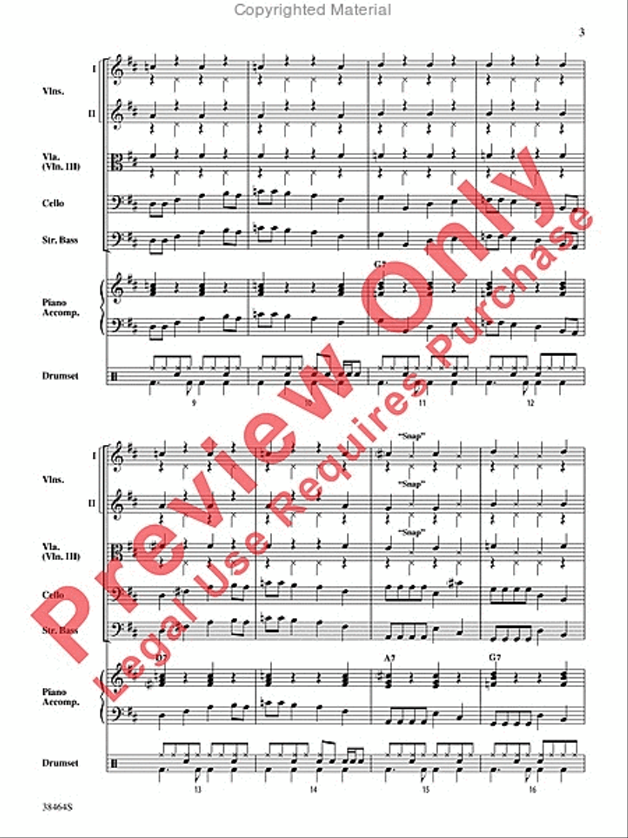 Finger Rock! Finger Rock! String Orchestra scores gallery preview page 4