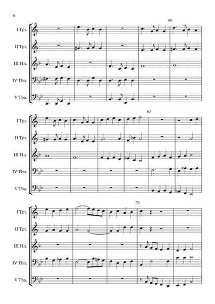 Canzon super Cantionem Belgicam (Samuel Scheidt) Brass Quintet arr. Adrian Wagner image number null