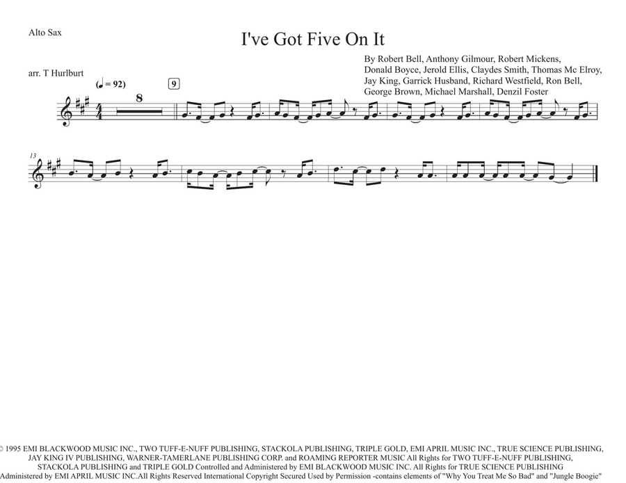 I Got Five On It Marching Band scores gallery preview page 5