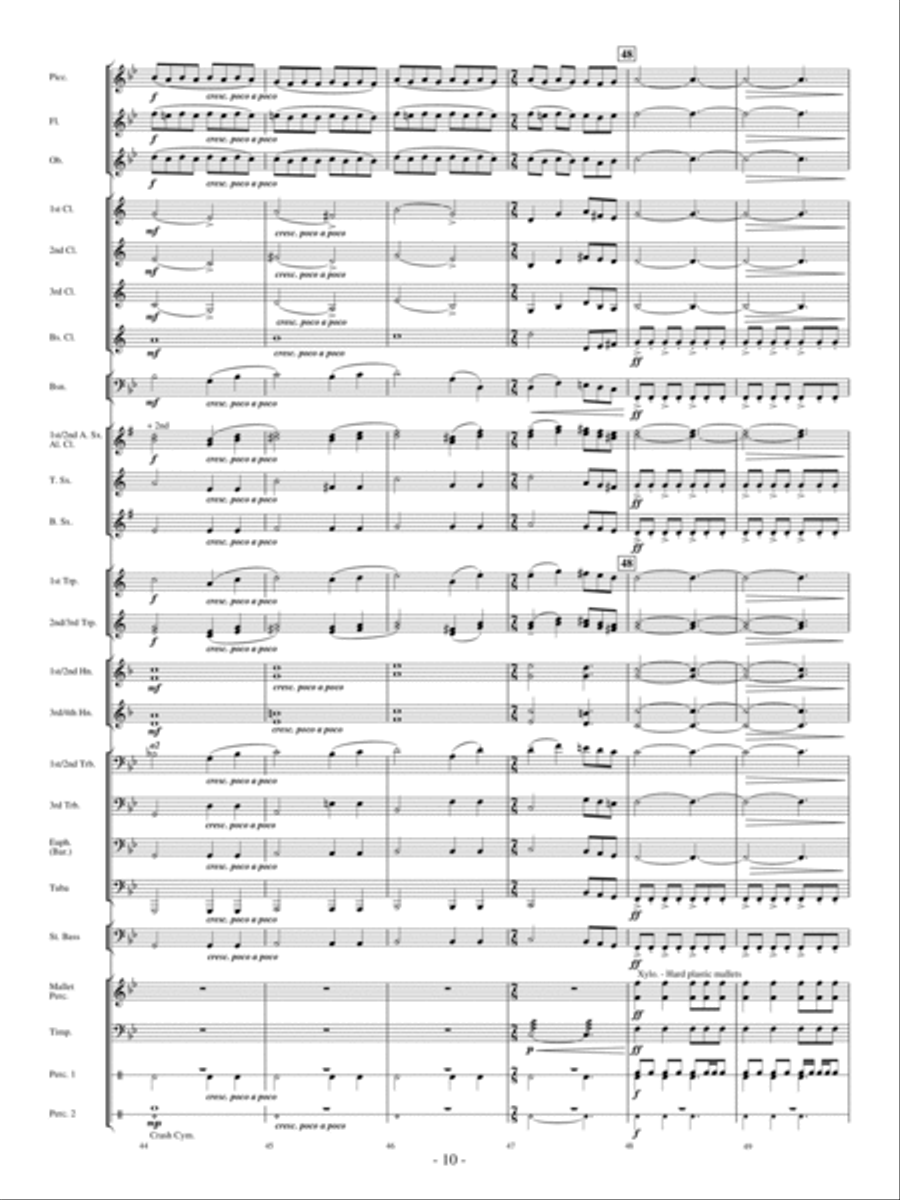 Moonscape Concert Band scores gallery preview page 9