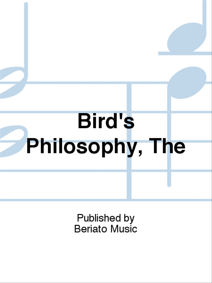 Bird's Philosophy, The Piano, Vocal, Guitar scores gallery preview page 1
