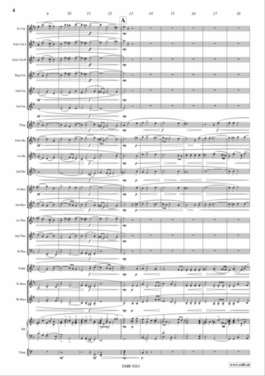 Sonata Pian e Forte Brass Band scores gallery preview page 5