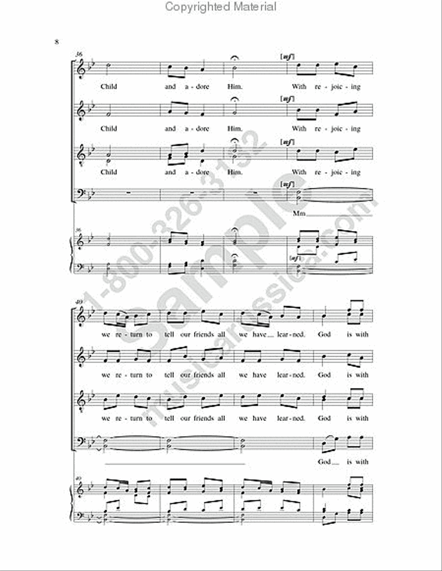 Shepherds of Bethlehem 4-Part scores gallery preview page 7