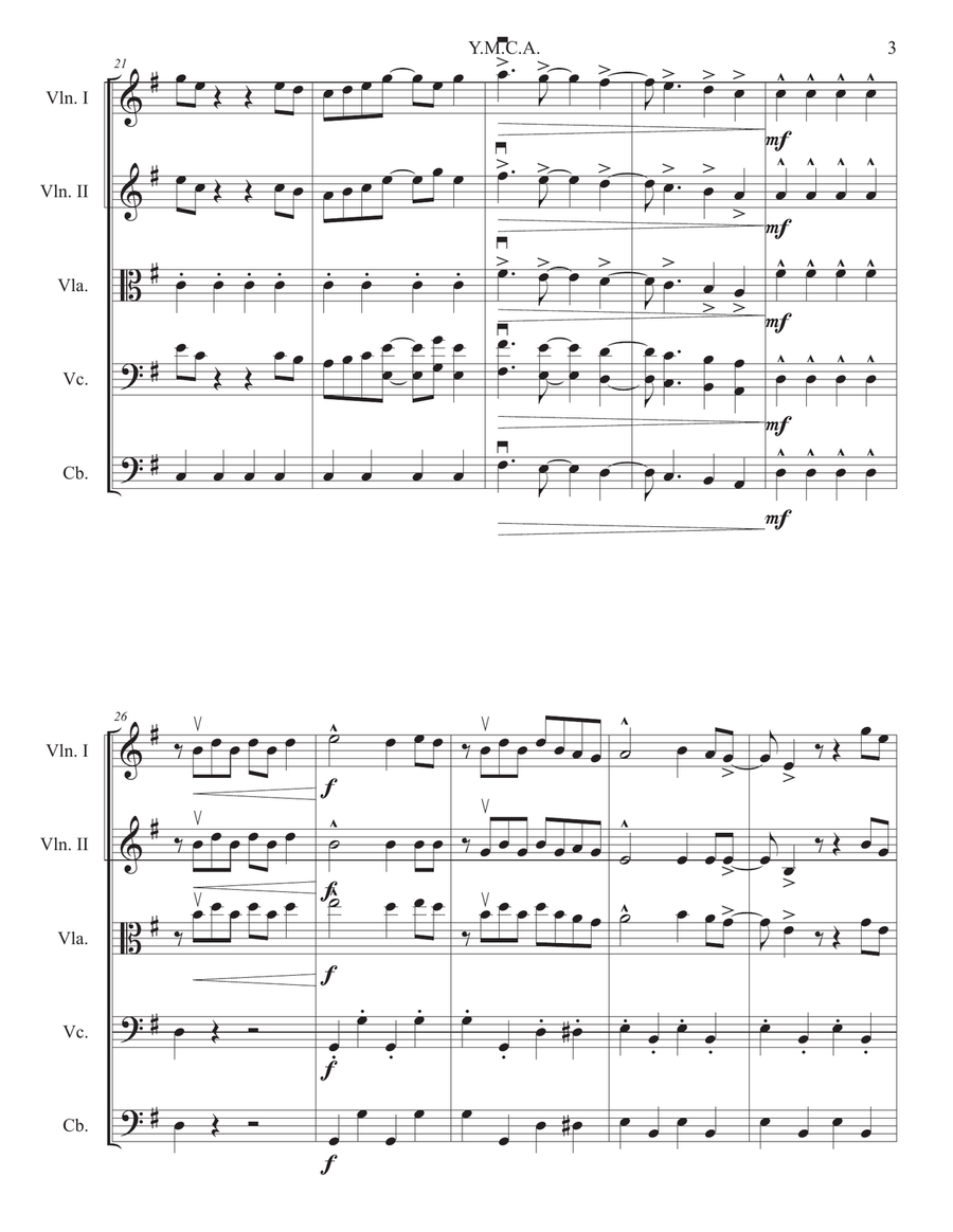 Y.M.C.A. String Quartet scores gallery preview page 3