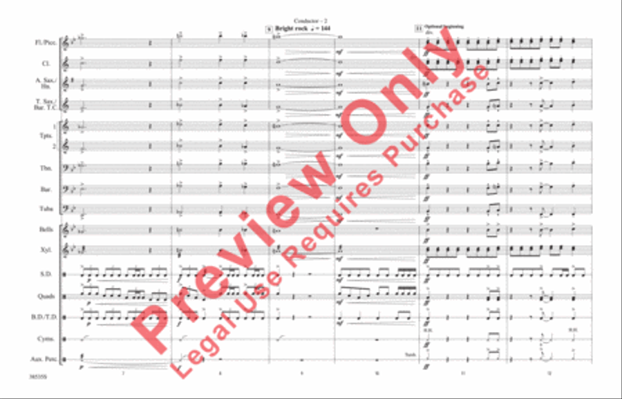Prologue / Little Shop of Horrors Marching Band scores gallery preview page 3