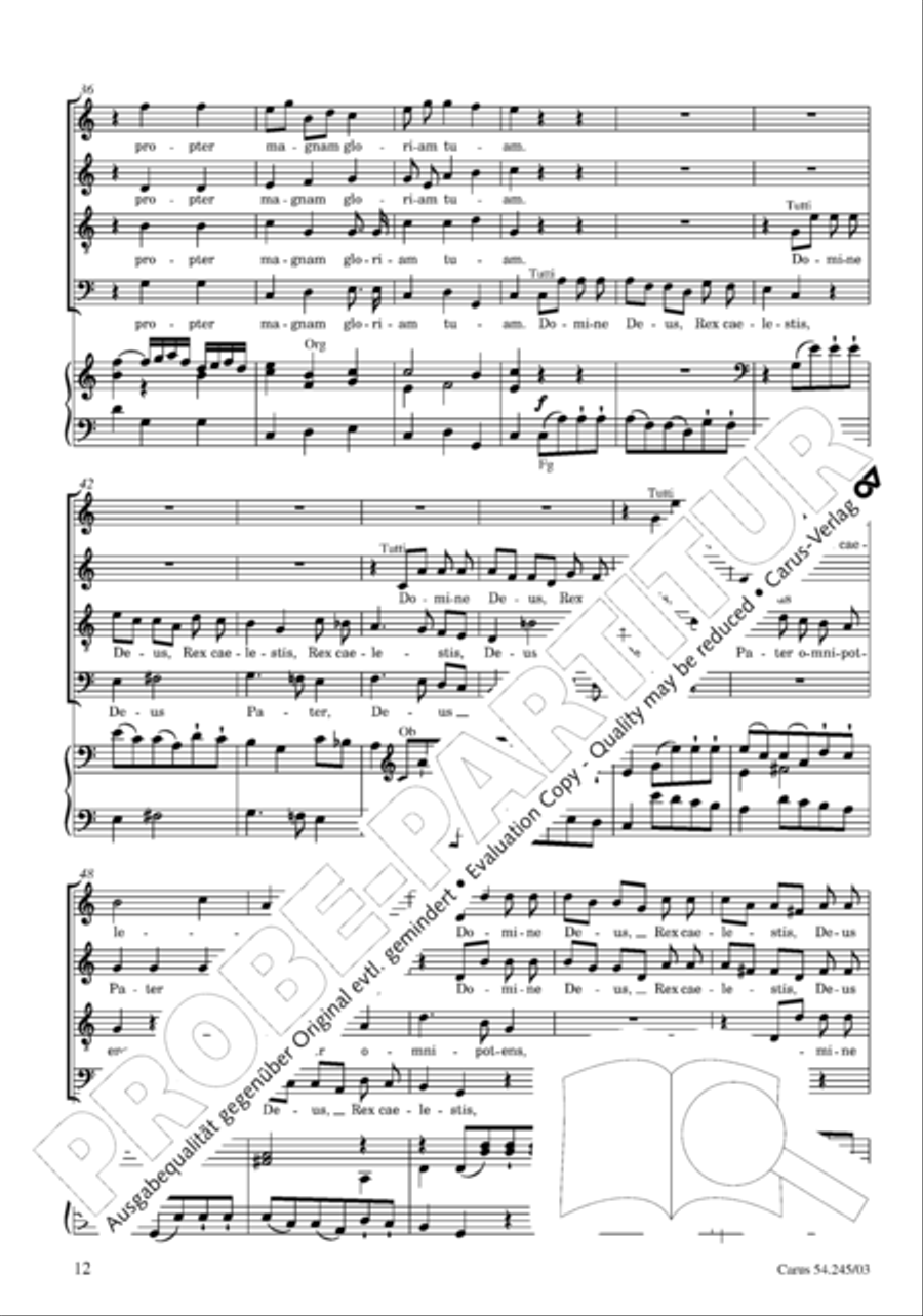 Missa Sancti Hieronymi 4-Part scores gallery preview page 13