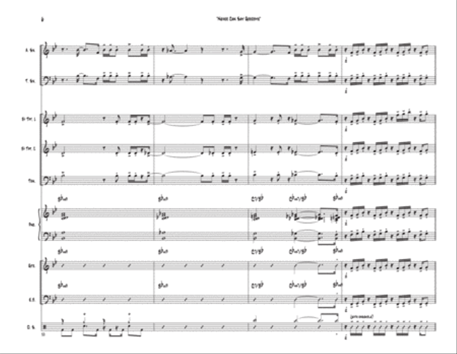 Never Can Say Goodbye Tenor Saxophone scores gallery preview page 6