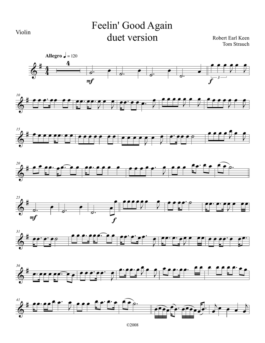 Feeling Good Feeling Good String Duet scores gallery preview page 3