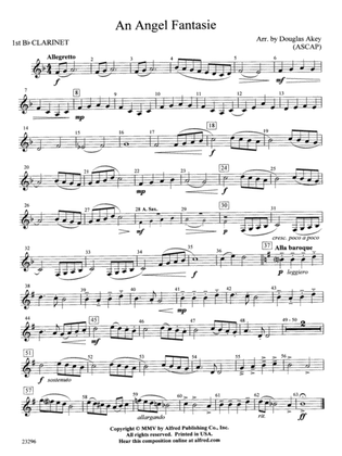 An Angel Fantasie: 1st B-flat Clarinet