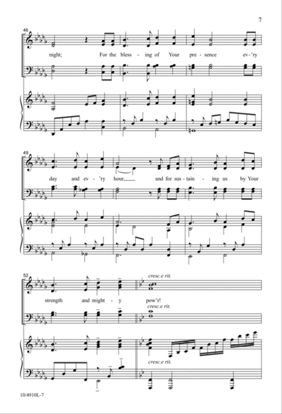 With a Heart of Thanks 4-Part scores gallery preview page 7