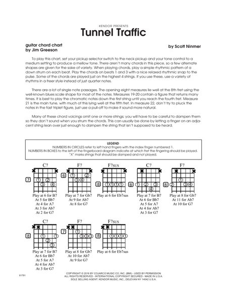 Tunnel Traffic - Guitar Chord Chart