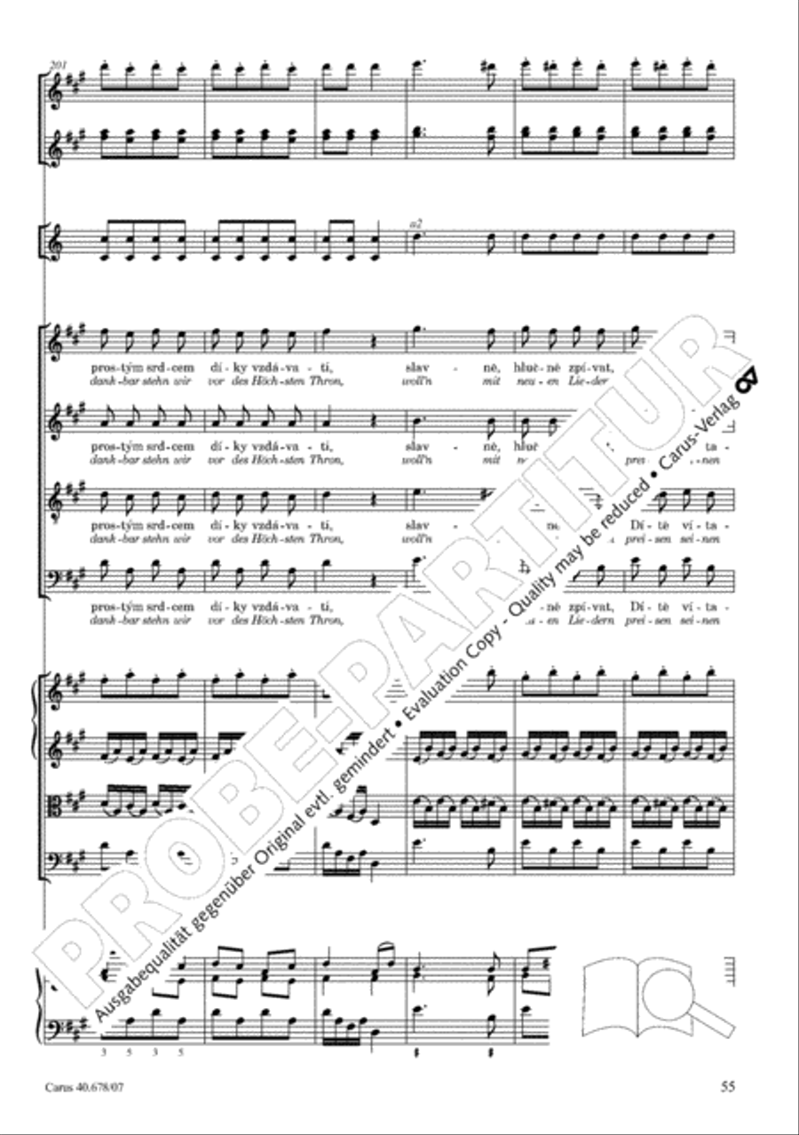 Missa pastoralis bohemica 4-Part scores gallery preview page 68