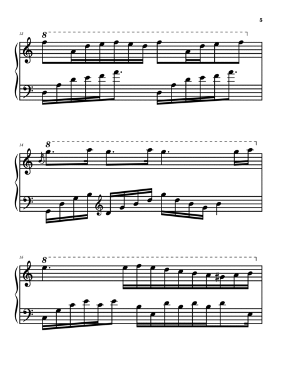 Spring Waltz in LARGE PRINT Key of C Wedding Music Piano Method scores gallery preview page 5