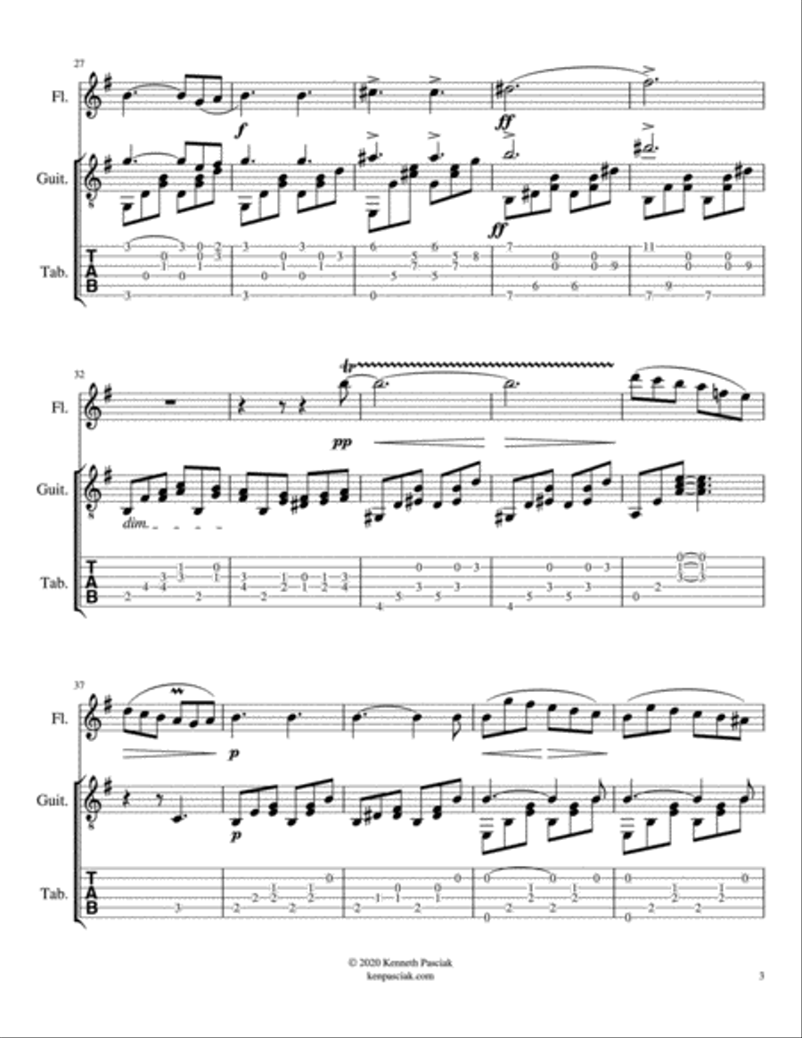 Venetian Gondola Song for guitar and flute (or violin) image number null